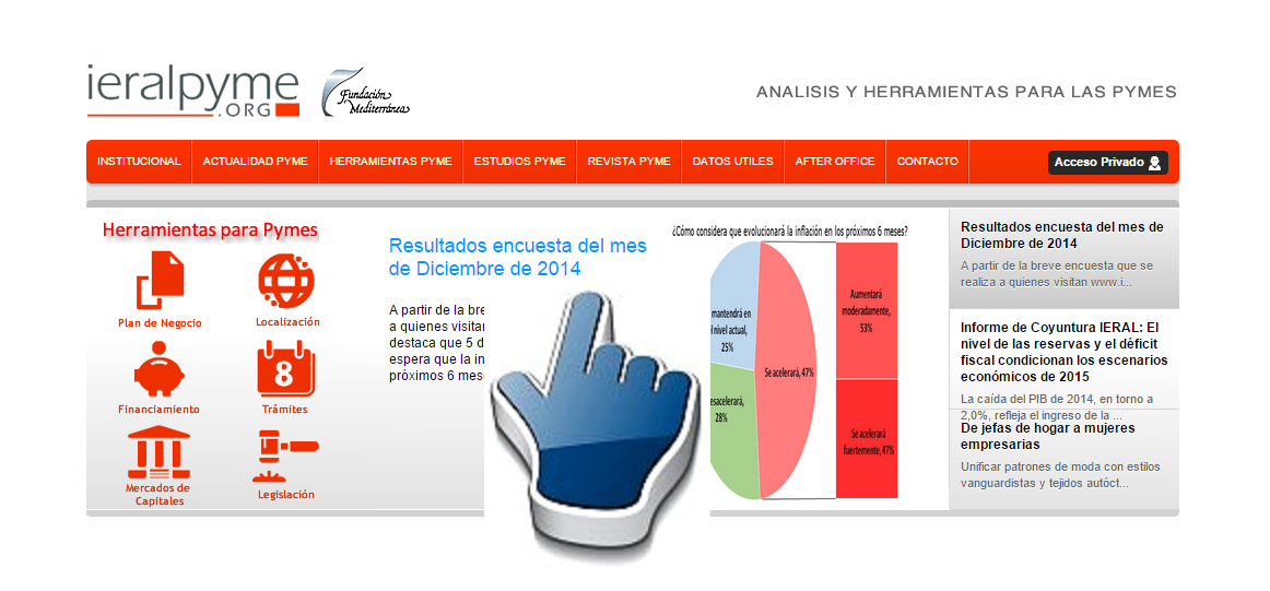 IERALPyME recibió 31 mil visitas en su web en lo que va de 2017
