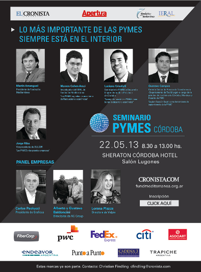 Inscripcin al Seminario PyMEs Crdoba 22 de Mayo