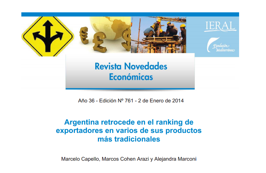 Argentina retrocede en el ranking de exportadores en varios de sus productos ms tradicionales