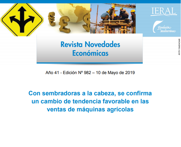 Con sembradoras a la cabeza, se confirma un cambio de tendencia favorable en las ventas de mquinas agrcolas